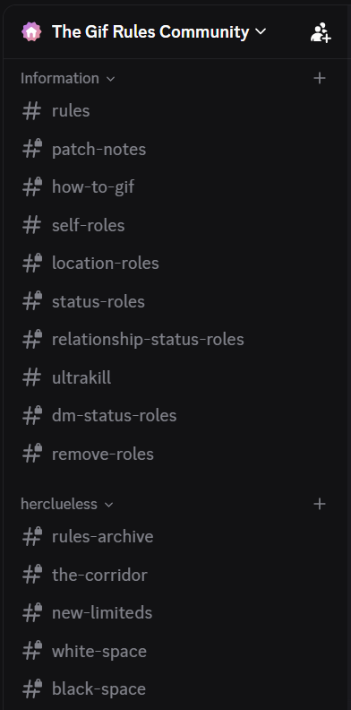 The GIF Rules Community information and archive channels
